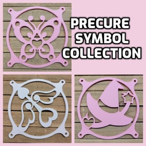 Precure Collection - Butterfly, Heart Bow, Witch Hat - Gaming Computer Fan Shroud / Grill / Cover  - Custom 3D Printed - 120mm, 140mm