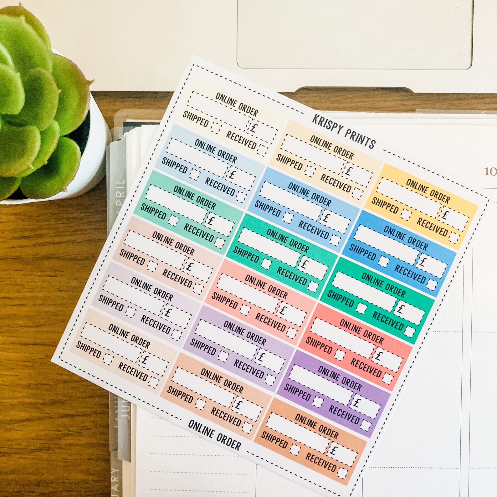 Online Order Planner Stickers Online Shopping Stickers Etsy