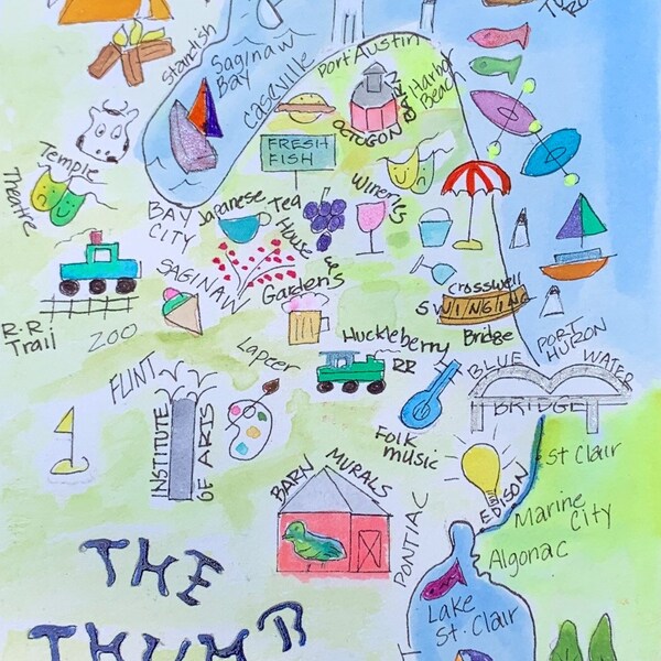 Cartoon Map - Etsy
