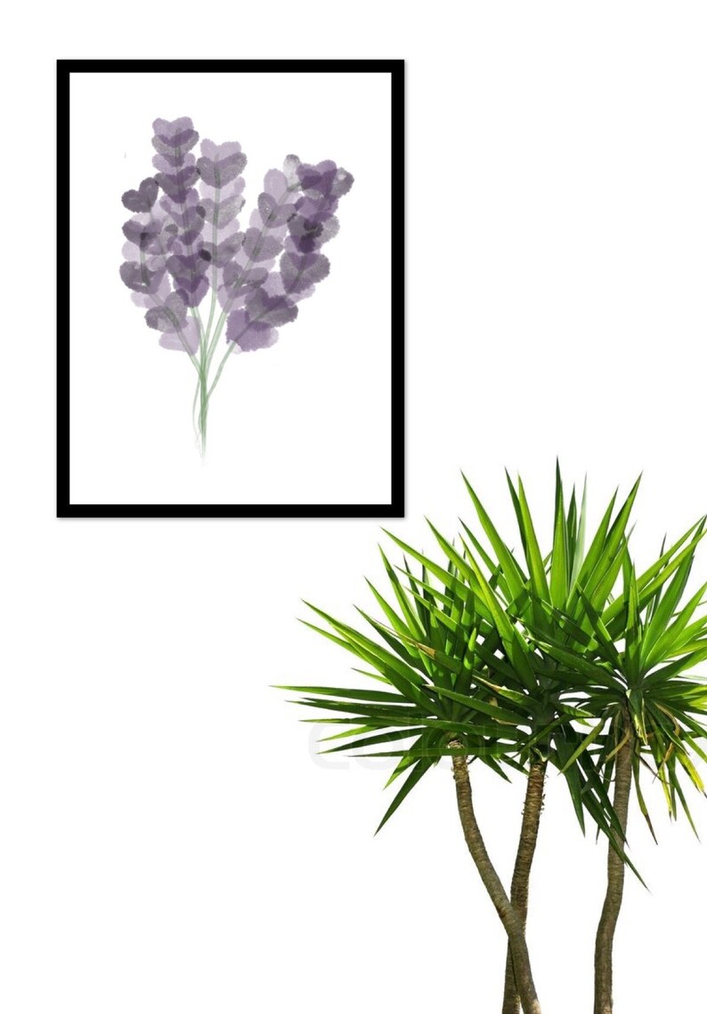 Room Decor Digital Art Lavender Boho Digital Print Wall Decor Purple Digital Download Floral Wall Art Home Decor Bedroom Wall Decor