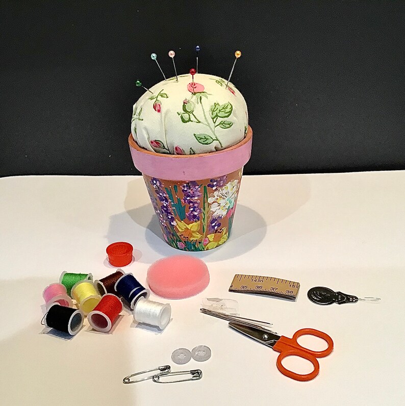Hand Crafted Pin Cushion & Sewing Kit Etsy