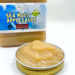 SuperSoss Sea Moss Gel  Applesauce Snack | 32 oz Jar