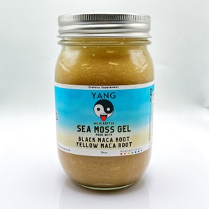 Black Maca Root Sea Moss Gel | Yang for Him | Wildcrafted