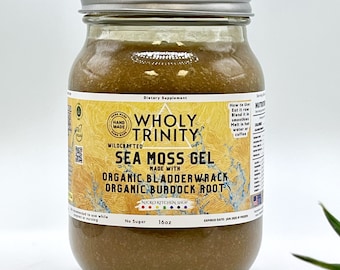 WholyTrinity | Sea Moss, Bladderwrack, Burdock Root Gel 16oz