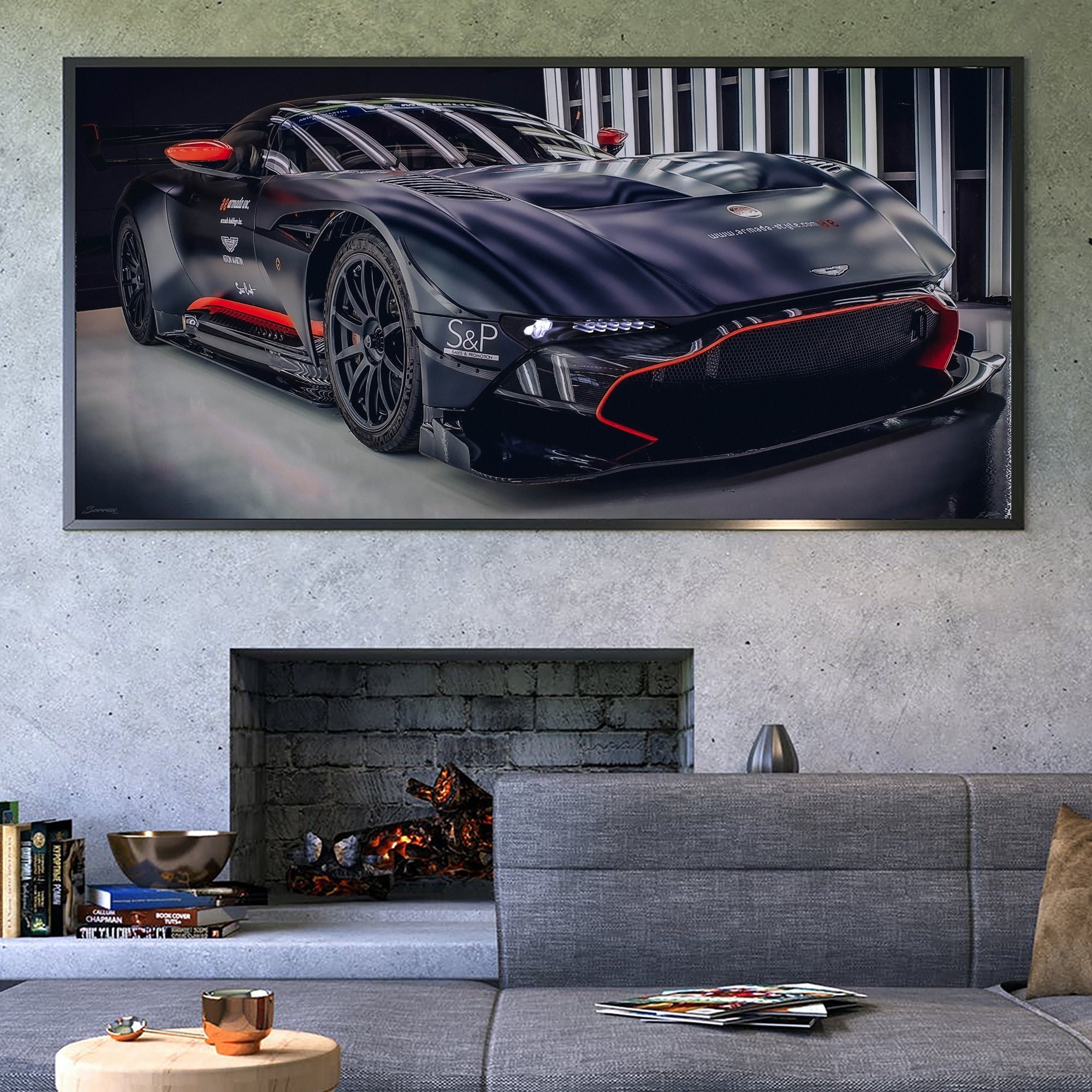 Aston Martin Vulcan, V12, Premium Photo, Premium, Texture