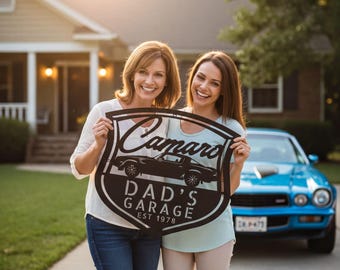 Letrero metálico personalizado del Camaro Z28 de 1978: Decoración de pared personalizada para garaje