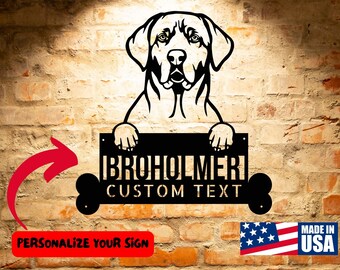 Broholmer Dog Sign, Custom Dog Address Sign, Personalized Pet Wall Art, Unique Home Decoration for Broholmer Owners