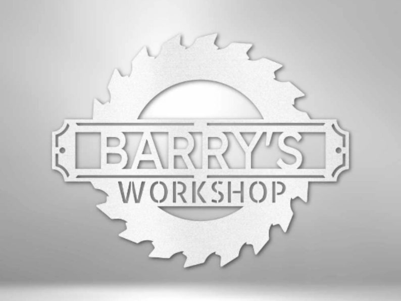 CUSTOM SAWMILL SIGN Monogram Steel Sign Personalized Sawmill Etsy