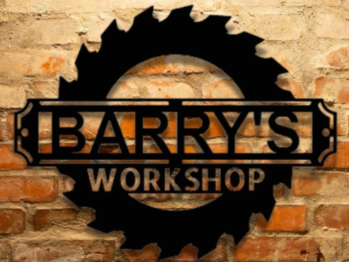 CUSTOM SAWMILL SIGN Monogram Steel Sign Personalized Sawmill Etsy