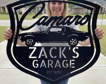 1970 Camaro Metal Sign – Personalized Vintage Muscle Car Garage Wall Art