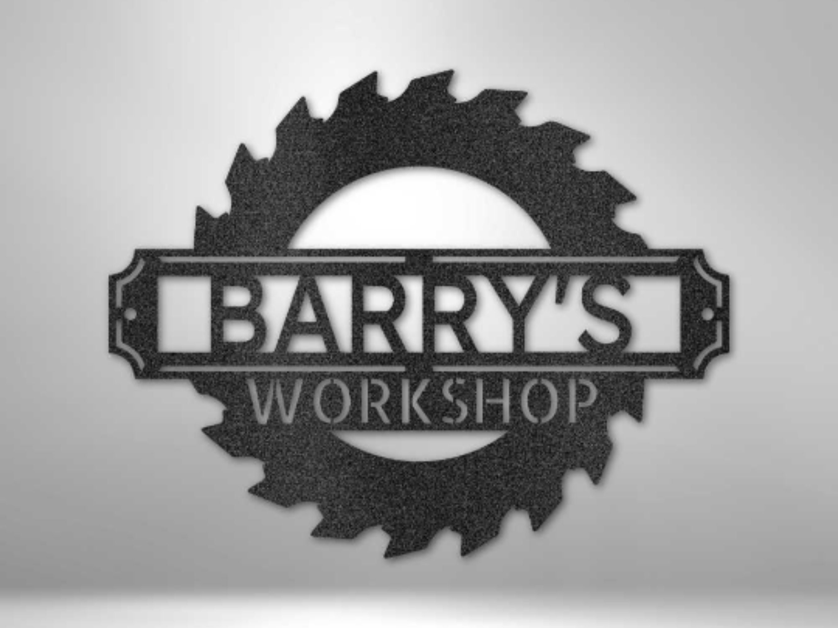 CUSTOM SAWMILL SIGN Monogram Steel Sign Personalized Sawmill Etsy