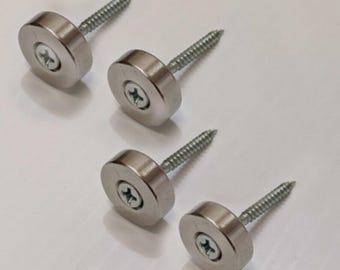 Magnetic Hanging Hardware, Set of 2 Magnets And Screw, Stainless Steel, Perfect For Hanging Wall Art, Strong And Durable