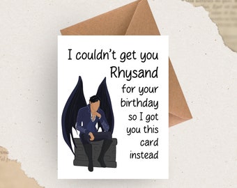Acotar Birthday Card | Rhysand Bat Boys | bookish birthday gift
