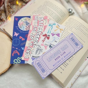 Eras Bookmarks | cute reader gift for her | valentine bookish gift for book lovers | Taylor book accessories