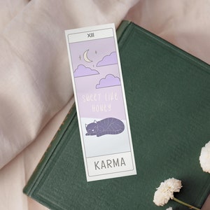 Cute Bookmark | coquette soft girl aesthetic bookmark | bookish gift for her | booktok accessories | laminated bookmarks