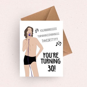 Funny 30th Birthday Card for her / 30th birthday gift for her / turning 30 friend birthday card getting older card for wife happy birthday
