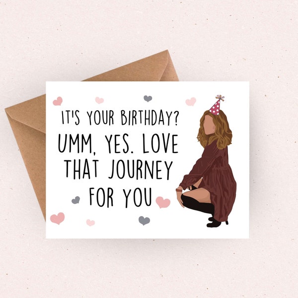 Funny Birthday Card for her / funny 30th birthday gift for her / happy birthday gift for him getting older card for wife 21st birthday card