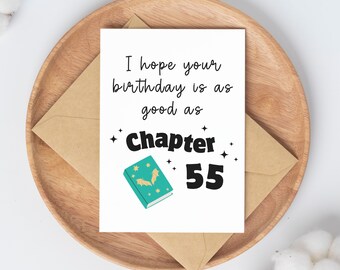Carte d'anniversaire Acotar | Chapitre 55 | cadeau d'anniversaire drôle et livresque | acomaf sjm
