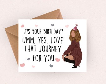 Funny Birthday Card for her / funny 30th birthday gift for her / happy birthday gift for him getting older card for wife 21st birthday card