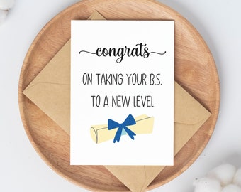 Masters Degree Graduation Card | funny card | congrats grad | mba graduation gift | doctorate degree | college graduation | business school