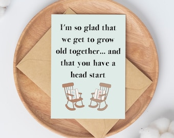 Funny Birthday Card for her / funny gift for her/ getting older card sarcastic happy birthday gift for husband 30th birthday card for wife