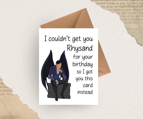 Acotar Birthday Card | Rhysand Bat Boys | bookish birthday gift