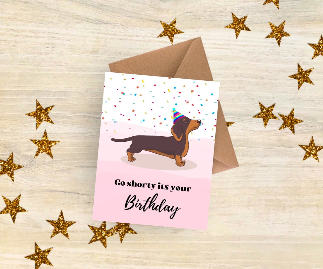Funny Birthday Card for Her / Card for Dog Lover / Dachshund Gift for ...