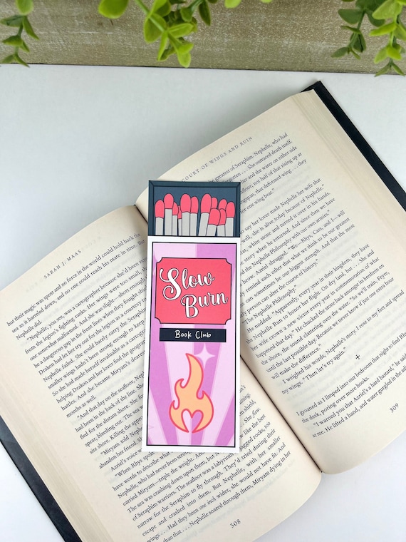 Cute Bookmark | slow burn bookish merch | booktok gift for reader | book lover gift for her | funny bookmark for women | gift for friend