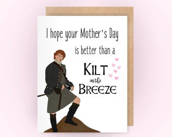 Funny Mothers Day Card | happy mothers day gift for wife | Jamie Scottish merch | unique gift bonus mom | godmother gift for daughter in law