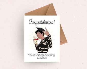 Funny Graduation Card for her / funny gift for grad / graduation gift for her / congratulations card for him / high school grad college grad