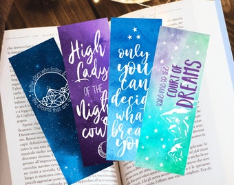 ACOTAR Bookmark a court of thorns and roses bookmarks cute bookmarks for reader booktok merch acotar merch bookish throne of glass rhysand