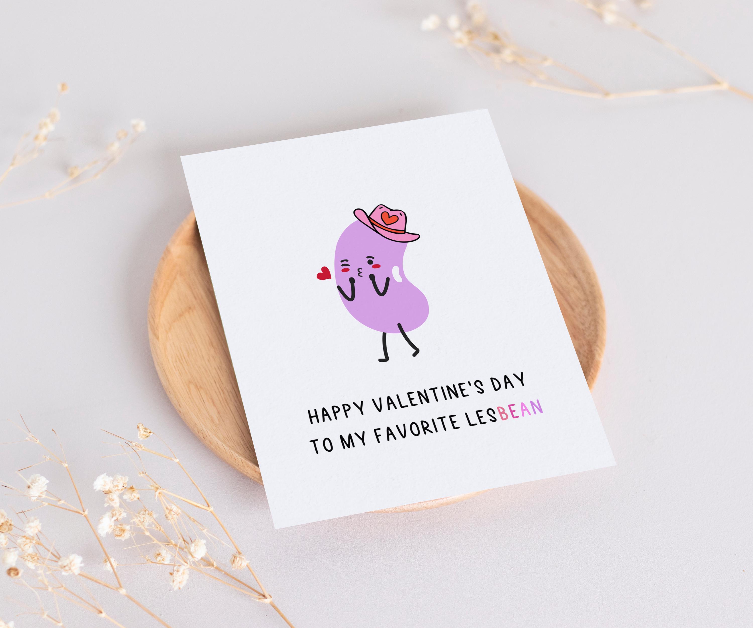 Freche Valentinstagskarte "I've Got A Big Lesbian Crush On You" – Für Freundin, Frau Oder LGBTQ+ Liebste