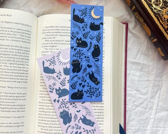 Black Cat Bookmarks | cute bookmark for women | bookish gift for book lover | cat mom gift for reader
