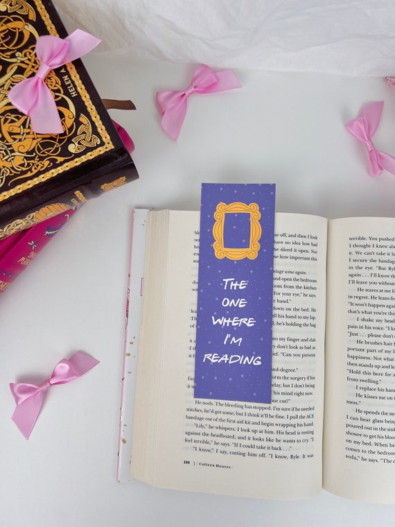 Friends Bookmark | aesthetic cute bookmark | bookish gift for her | booktok accessories | unique laminated bookmarks