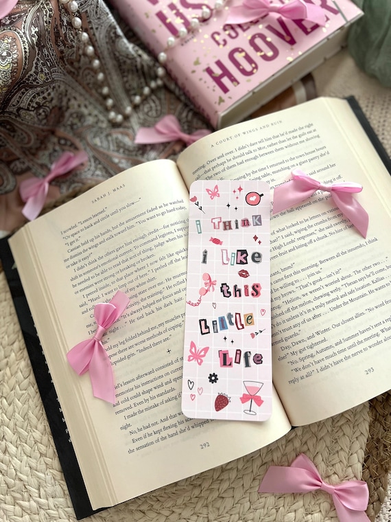 Cute Bookmark | coquette soft girl aesthetic bookmark | bookish gift for her | booktok accessories | laminated bookmarks