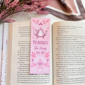 Jane Austen Bookmark Set | cute bookmarks for women | girly book accessories | coquette bookish merch gift for book lover Pemberley Tea