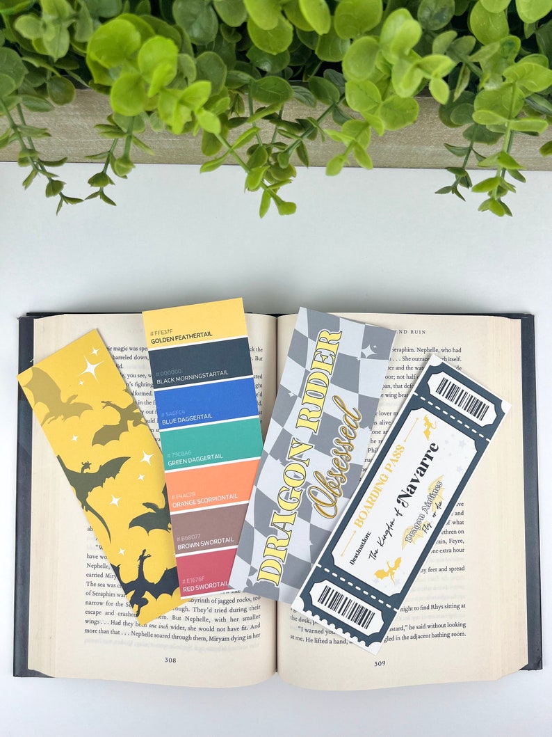 Dragon Color Swatch Bookmark / Cute Bookmark / Gift Idea for Reader ...