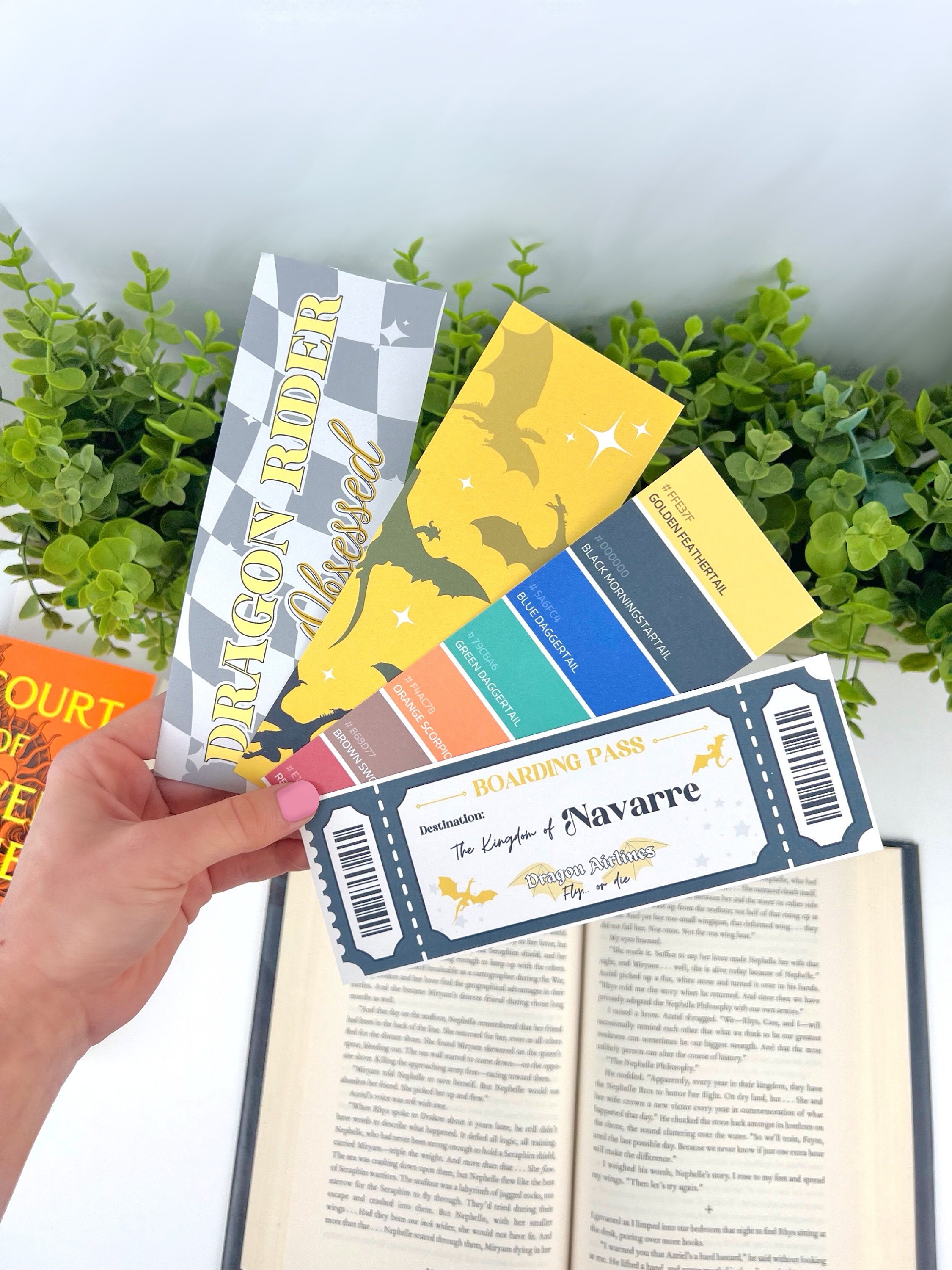 Dragon Color Swatch Bookmark / Cute Bookmark / Gift Idea for Reader ...
