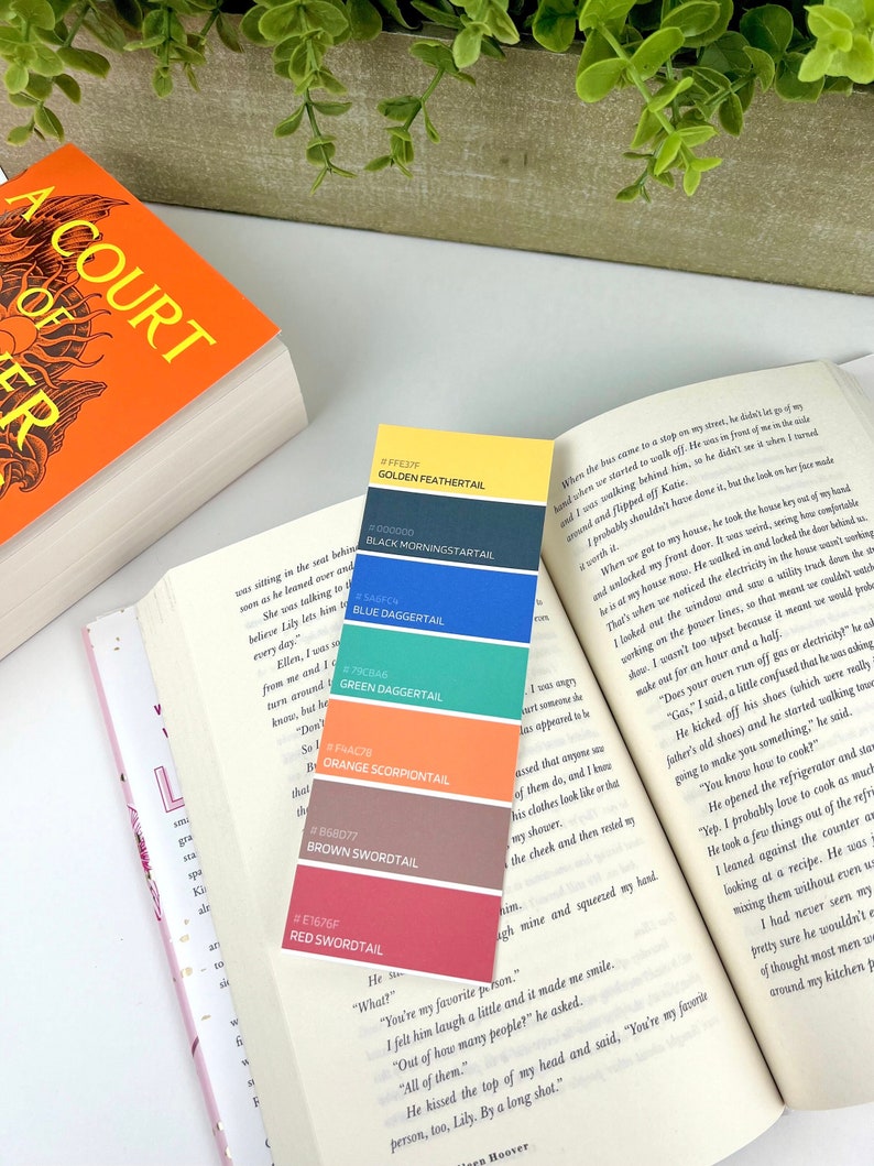 Dragon Color Swatch Bookmark / Cute Bookmark / Gift Idea for Reader ...