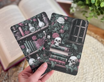 Dark Academia Kindle Insert | moody cottagecore kindle accessories for reader | bookish gift for her | gothic kindle skin