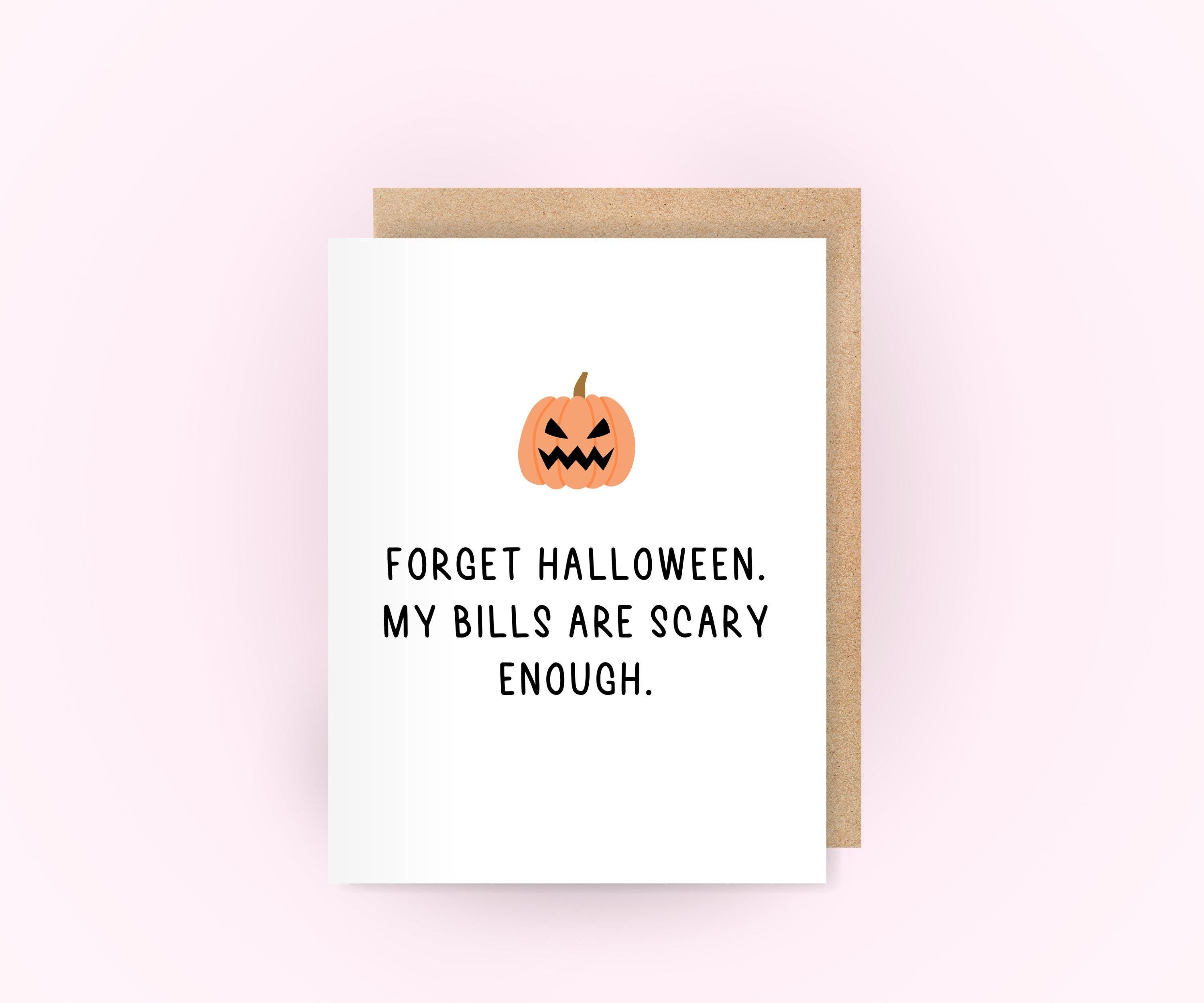 Funny Halloween Card for Friends | Funny Greeting Card for Her | Spooky  Gift for Boo Basket | Card for Coworker | Sarcastic Snarky Card - Etsy, image size:3000x2500