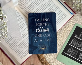 Villain Kindle Insert | dark romance bookish merch | moody kindle accessories | fantasy reader gift for her | spring booktok merch
