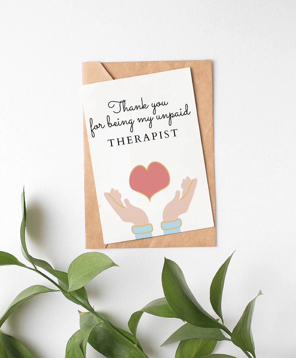 Thank you card for mom printable card for mothers day card Etsy