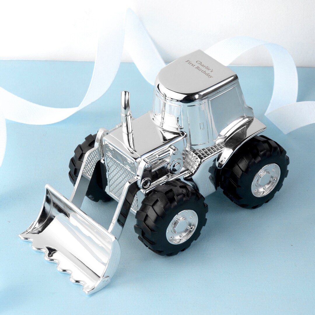Buy Personalised Silver Plated Digger Money Box Online in India