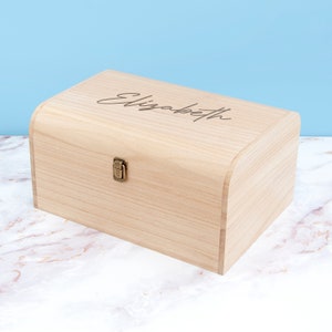 Personalised Engraved Name Keepsake Chest image 8