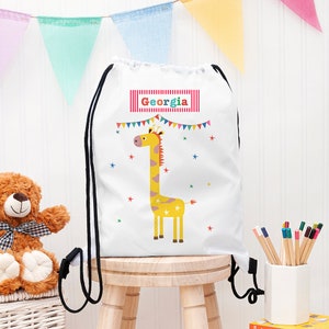 Sac de bain imperméable personnalisé girafe pour enfants