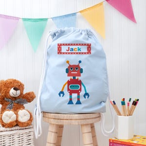Trousse personnalisée en PE Robot pour garçon