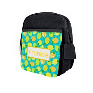 Personalisierte Kinder Schwarzer Rucksack