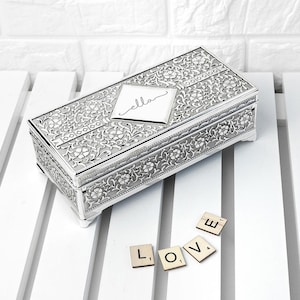 Personalised Silver Trinket Box