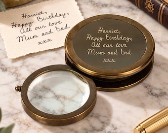 Personalised Real Handwriting Chart Weight Magnifier